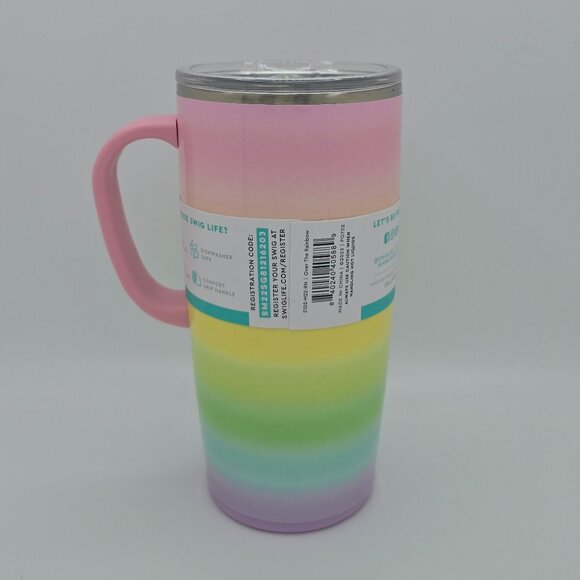 NEW, NWT 22oz Swig Over the Rainbow Insulated Mug Coffee Tumbler Retired Design - Picture 4 of 9